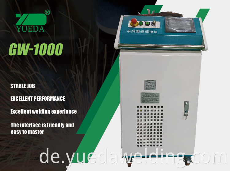 Yuela 2000W Handheld Watt Laserfaserschweißmaschine